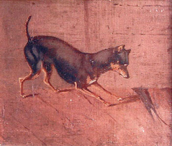 English Toy Terrier with a rat
